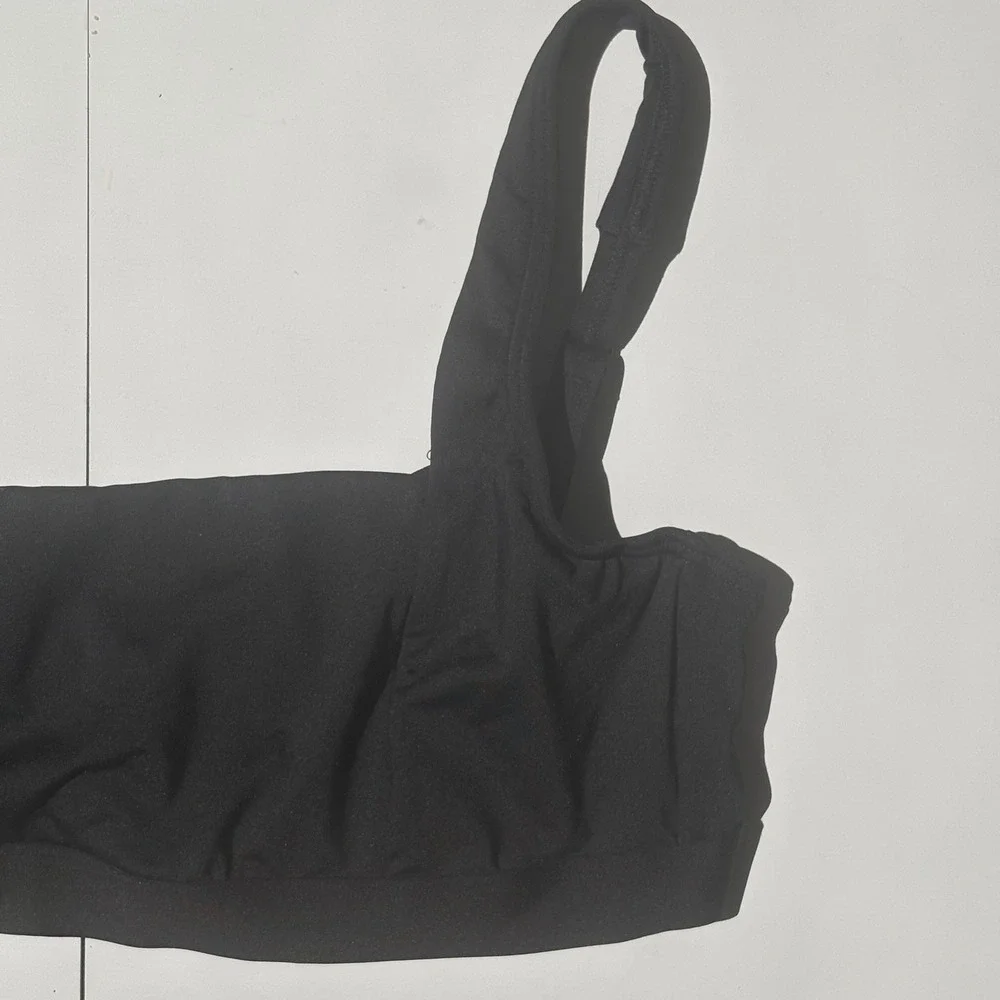 Sea Level Swim Essentials Square Neck Bikini Top Black US 12 NEW